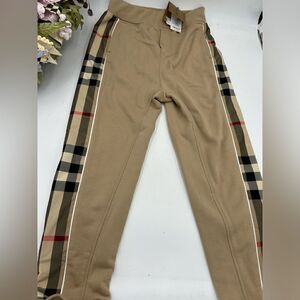 Kids Burberry vintage check 100% cotton sweatpants size 12yr 152cm